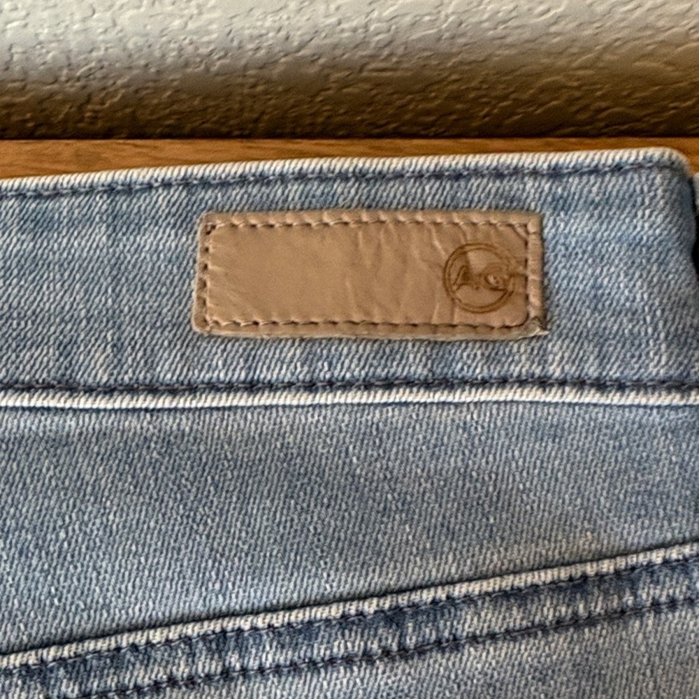 AG Adriano Goldschmied Light Blue High Rise Jeans- Super High-rise Skinny - Picture 12 of 14